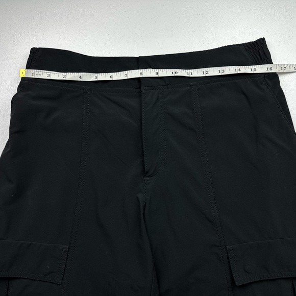 Athleta Pants Womens 8 Petite Black Chelsea Wide Leg Utility Cargo Stretch Flare - Picture 8 of 11